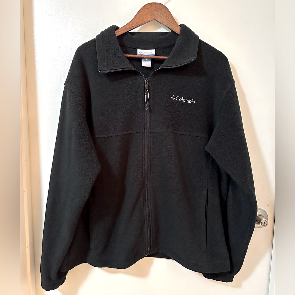 Columbia fleece jacket in black size L